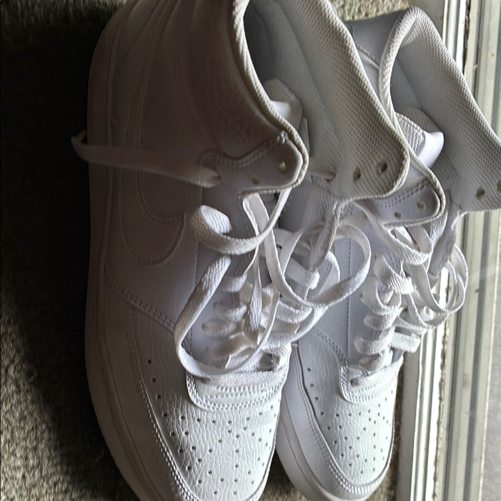 Nike All-White Athletic Shoes